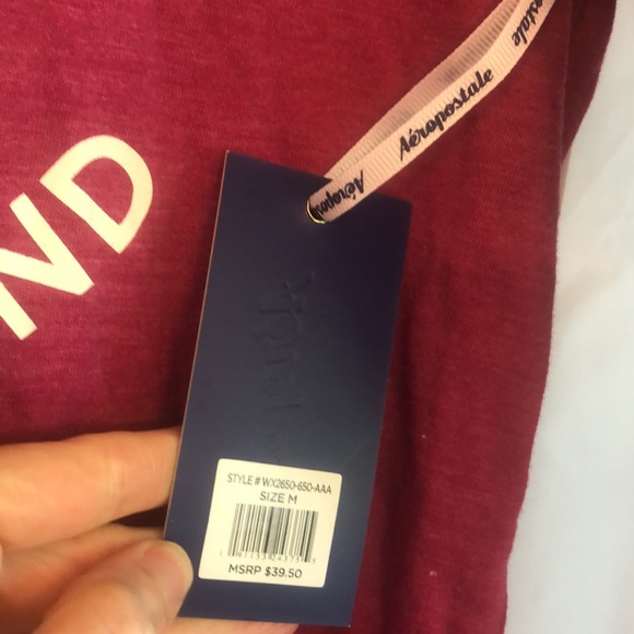 Aeropostale pink light fabric pink long sleeve size medium - Picture 4 of 4